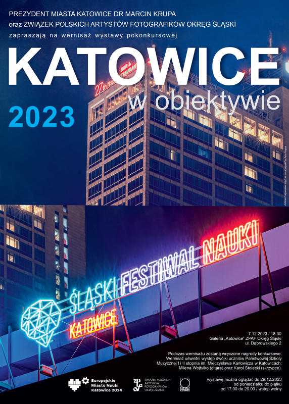 Wystawa pokonkursowa fotografii  „Katowice w obiektywie 2023″